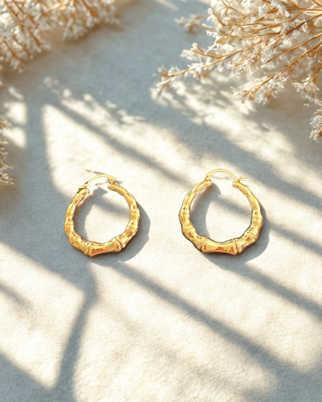 ARETES BAÑO ORO CANDONGA